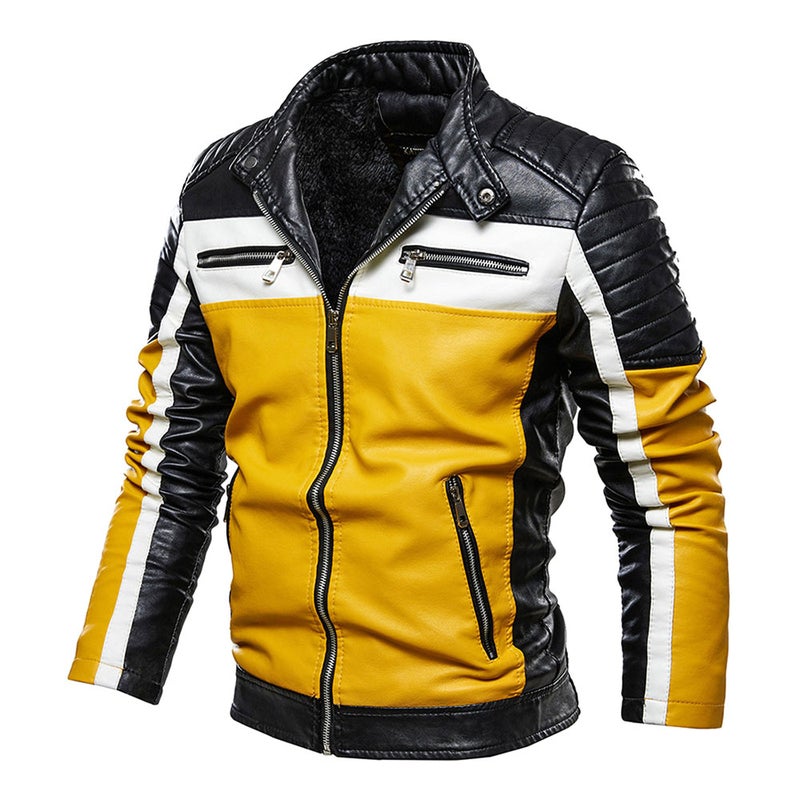 Long Sleeve Motorcycle Jacket Yellow/Black