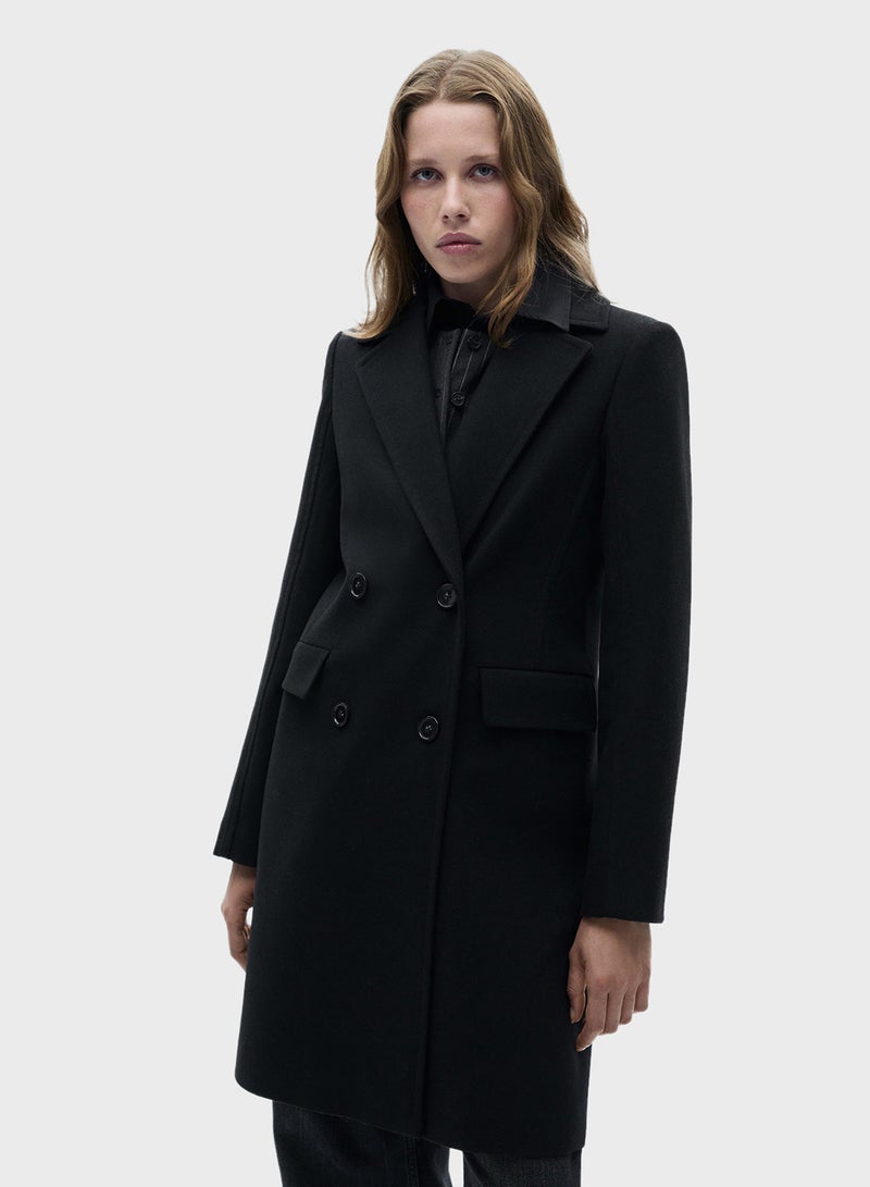 Double-Breasted Wool Coat