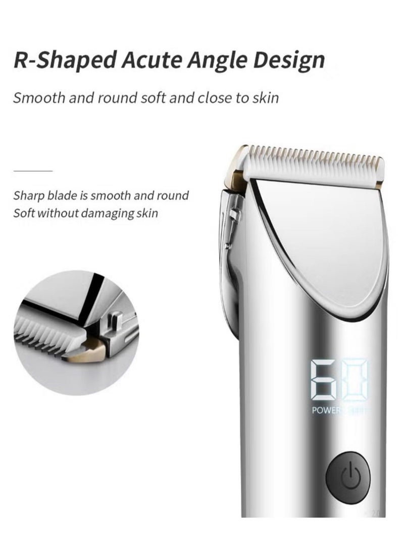 Dog Grooming Kit,Electrical Pet Shaver Clippers Suit, Low Noise,USB Rechargeable, Cordless, Suitable for Dogs Cats Pets