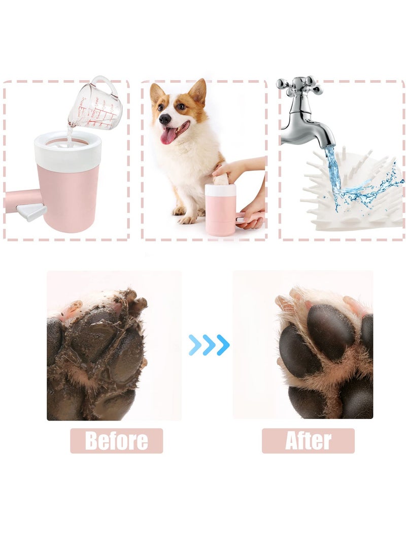 Portable 360° Rotating Dog and Cat Paw Cleaner Cup - Automatic Pet Paw Washing Solution for Easy and Effective Cleaning of Your Furry Friends' Paws.