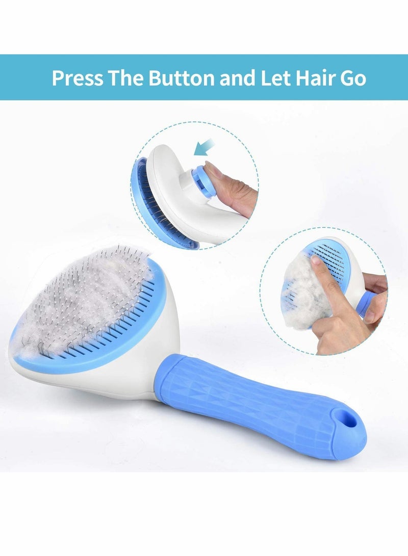 Dog Cat Grooming Brush of Pet Self-Cleaning Brush, Professional Pet Grooming Brush, for Styling Comb, Removing Dead Hair Comb