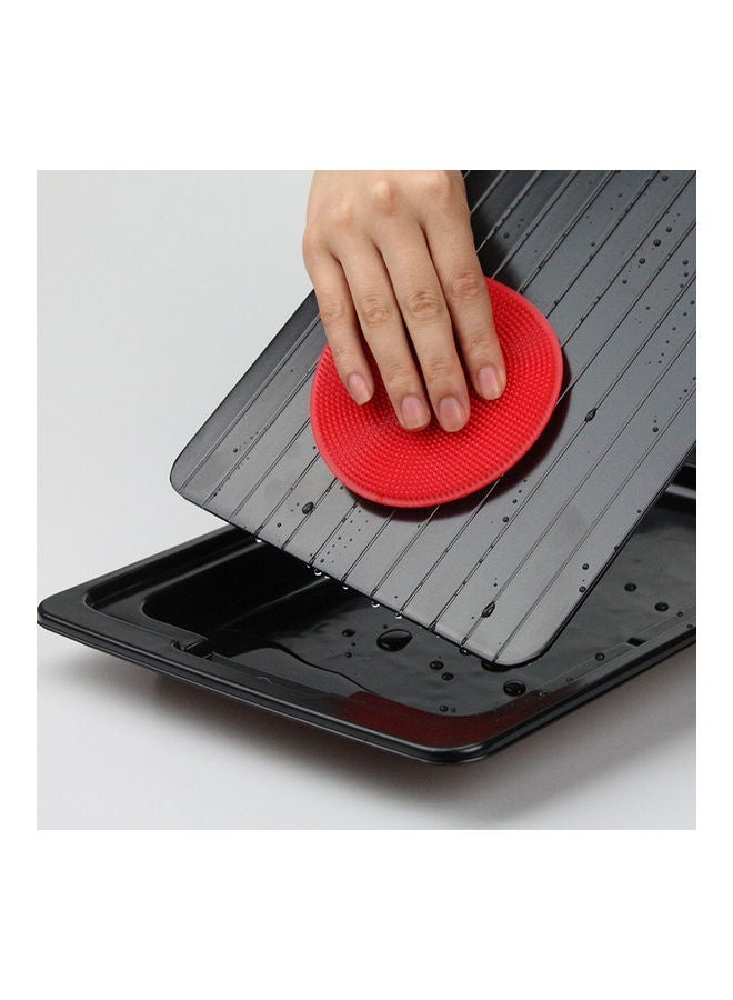 Defrosting Tray Set Black/Red 35.5x20.5x0.3cm