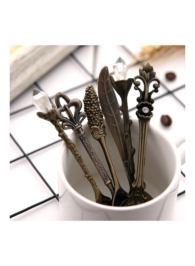 6-Piece Dessert Flatware Kitchen Tools Multicolour 18 x 12cm