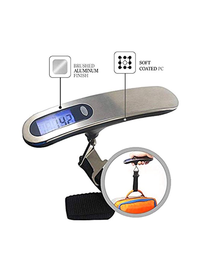 Portable Digital Luggage Scale Silver