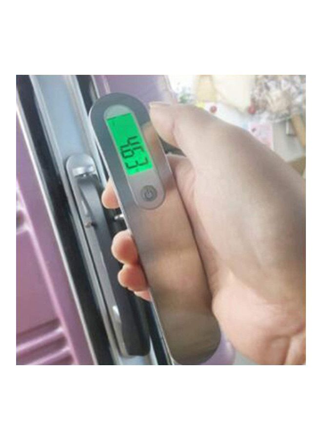 Digital Travel Portable Hand Luggage Weighing Scale 50kg Silver