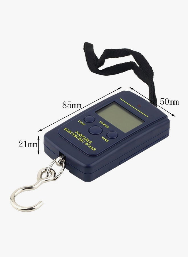 Electronic Hanging Fishing Digital Pocket Weight Hook Scale Deep Blue