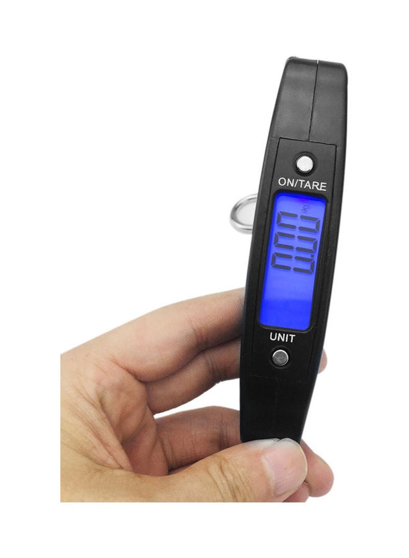 Mini Hand Held Plastic LCD Electronic Scale Black