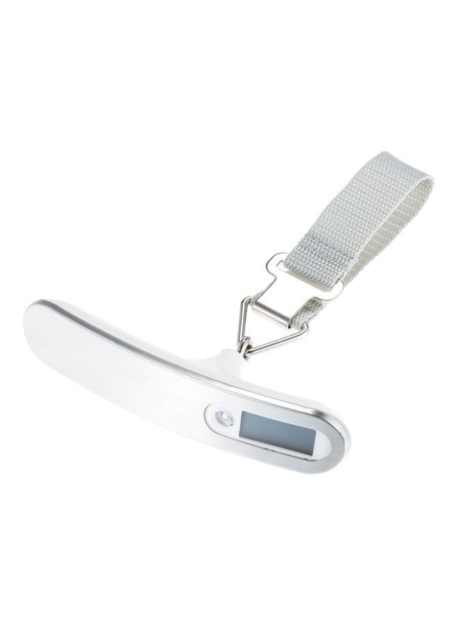 Portable Digital Luggage Scale White/Silver/Grey