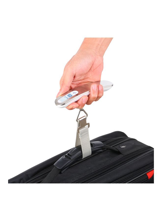 Portable Digital Luggage Scale White/Silver/Grey