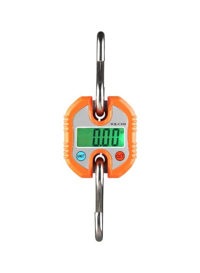 Electronic Digital Luggage Scale Orange/Silver