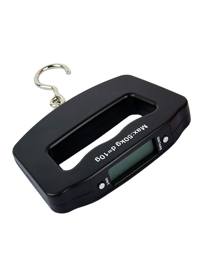 Digital LCD Hand Held Luggage Scale Black