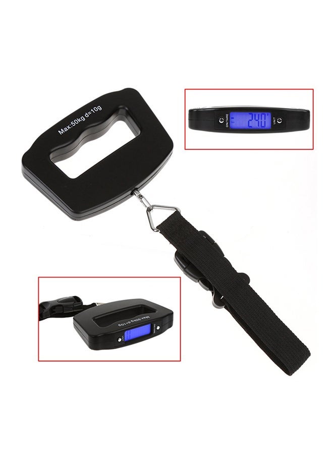 Digital Luggage Weighing Scale Black