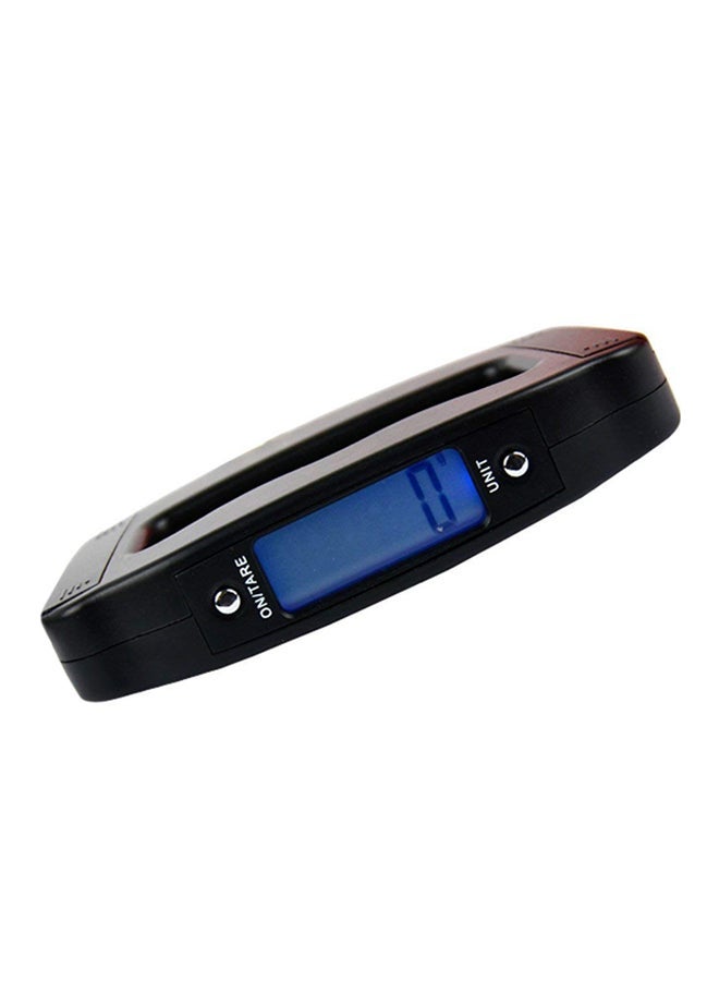 LCD Portable Luggage Weighing Scale Black