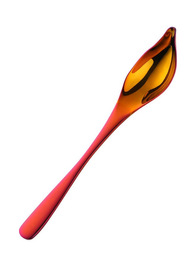 Stainless Steel Long Handle Spoon Red/Gold