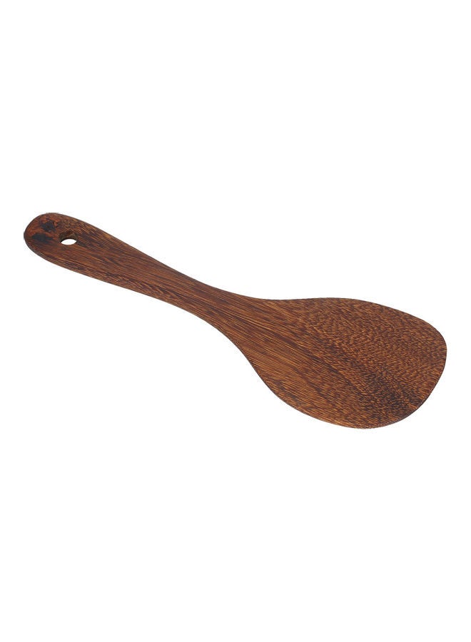 Rice Scoop Nonstick Spoon Paddle Heat Resistant Natural Wooden brown 22.20*0.70*7.40cm