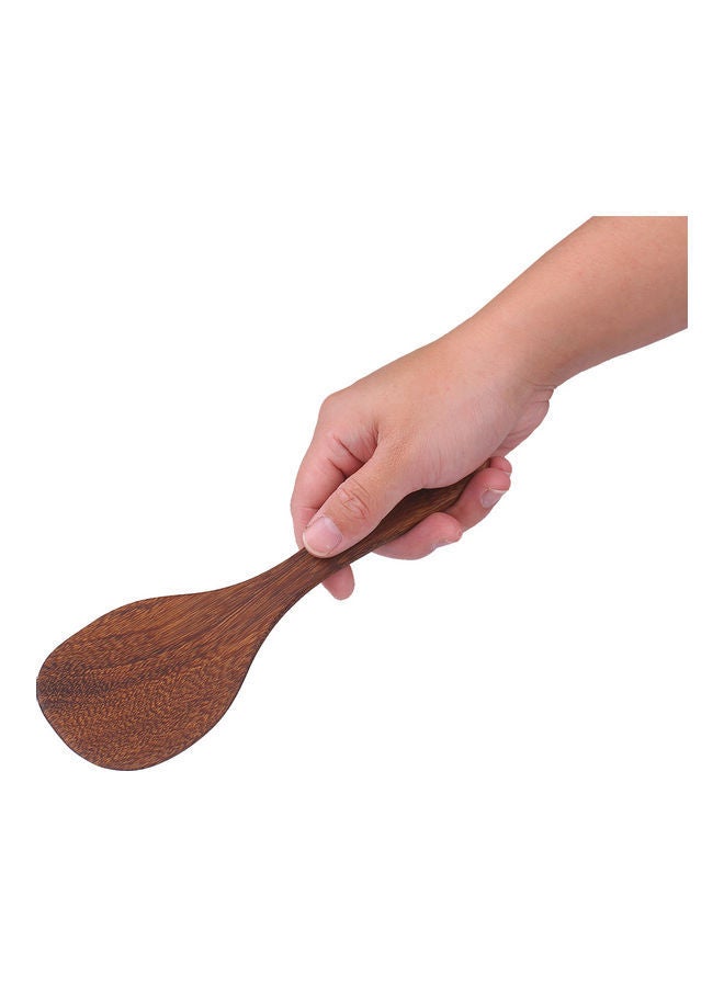 Rice Scoop Nonstick Spoon Paddle Heat Resistant Natural Wooden brown 22.20*0.70*7.40cm