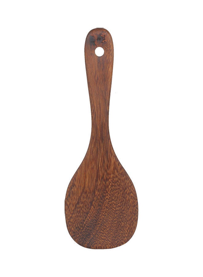 Rice Scoop Nonstick Spoon Paddle Heat Resistant Natural Wooden brown 22.20*0.70*7.40cm