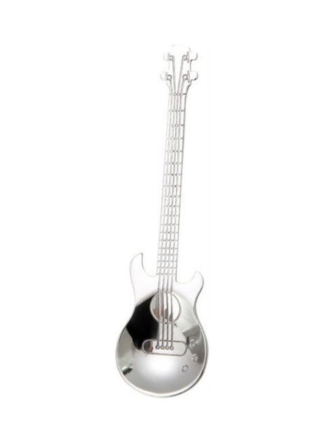 1Pcs 304 Stainless Steel Guitar Spoon Silver 9.5X5.6cm