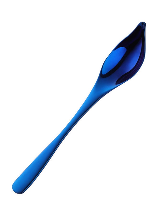 Stainless Steel Long Handle Spoon Blue