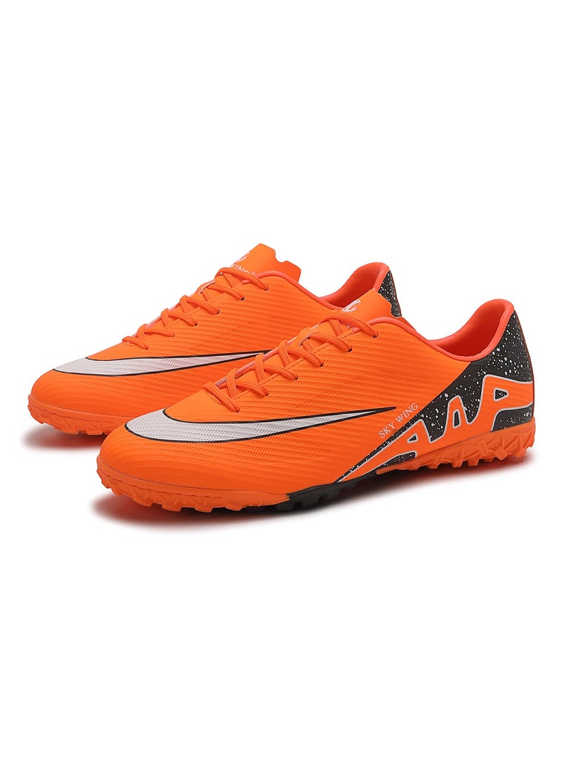 Football Cleats For Men And Women And Kid,Indoor Outdoor Low Top Unisex Soccer Shoes Lightweight Shock Resistant Training Boots Professional Turf Shoes Sport Athletic Ground Football Boots