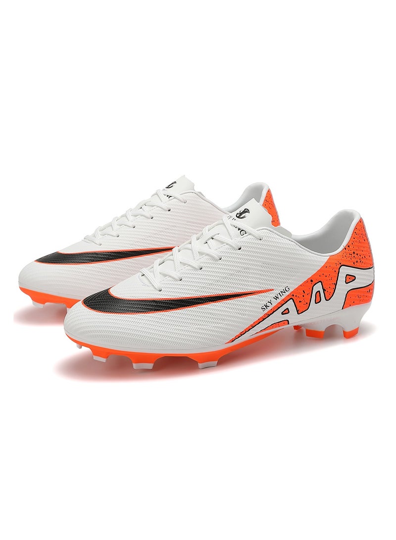 Football Cleats Men And Women And Kid,Indoor Outdoor Low Top Soccer Shoes For Boy And Girl Lightweight Shock Resistant Training Boots Professional Turf Shoes Sport Athletic Ground Football Boots