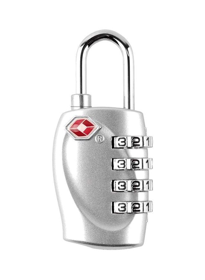 4-Digit Travel Luggage Combination Lock Silver