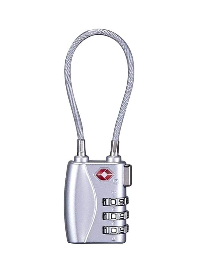 3-Digit Travel Luggage Combination Lock Silver