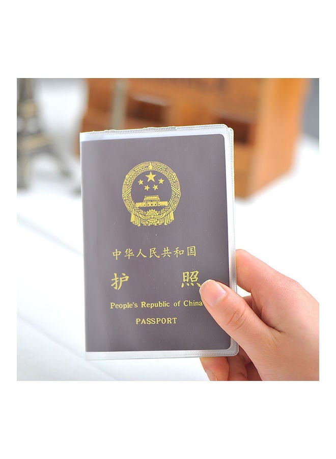 Plastic Passport Holder Clear