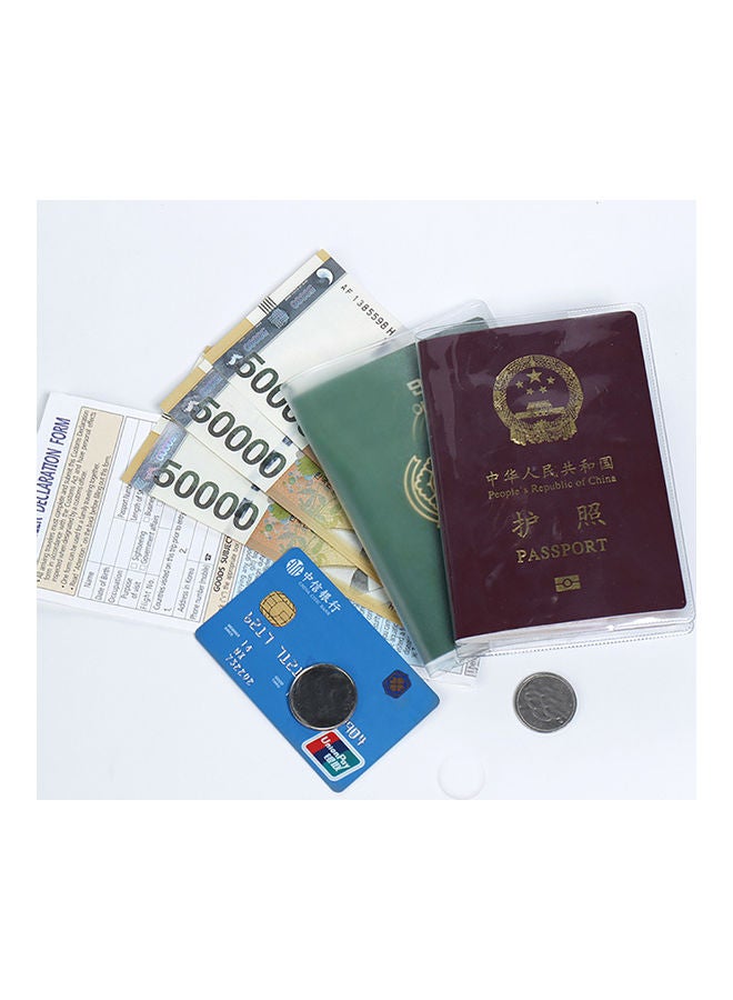 Plastic Passport Holder Clear