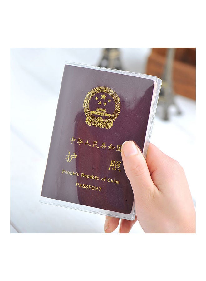 Plastic Passport Holder Clear