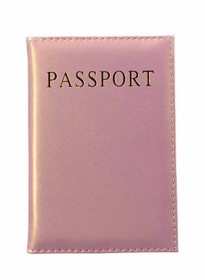 Square Shape Solid Color All Match ID Wallet Pink