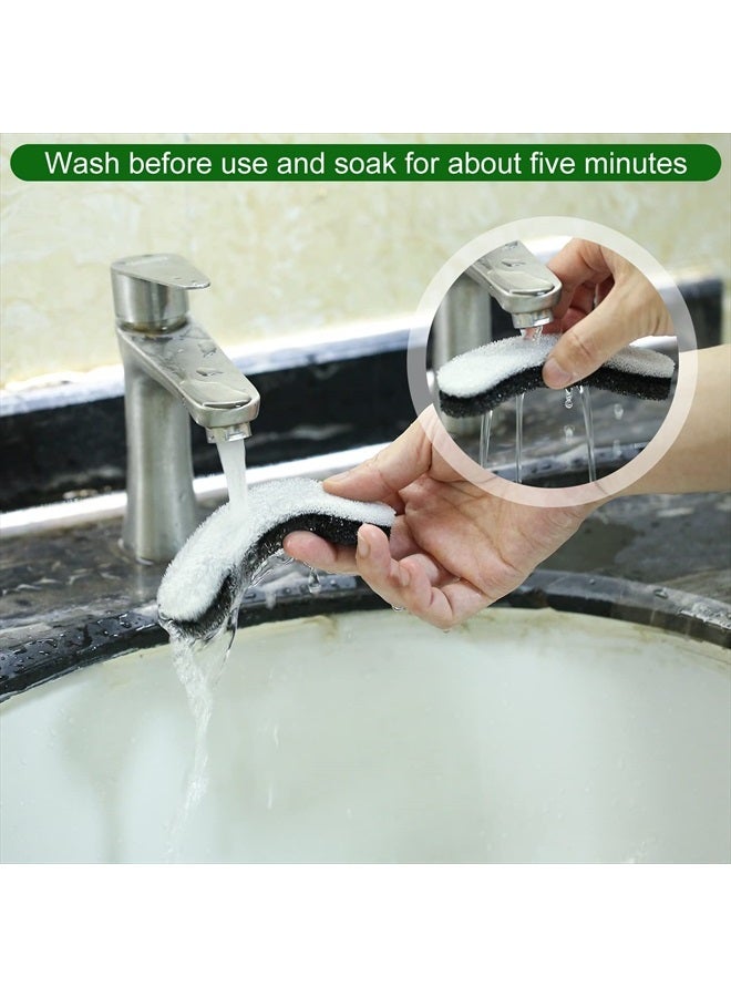 12pcs Cat Water Fountain Filters for NPET WF050 & WF100, Arc-Shaped Foam Sponge for Dog Water Dispenser Clear Pet Water Fountain Filter with Triple Filtration System Replacement Accessories