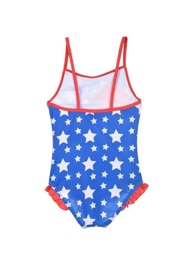 Minnie Mouse Girls Swimming Costume Star Design One Piece Swimsuit Kids Swimming Costume Sizes 3 to 8 Years