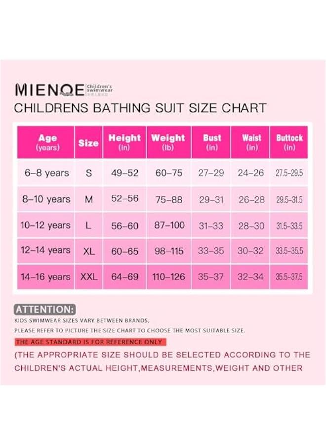 Teen Girls' Swimsuits Two-Piece V-Neck Bikini Adjustable Shoulder Straps Swimsuit Kids Bikini with Chest Pad