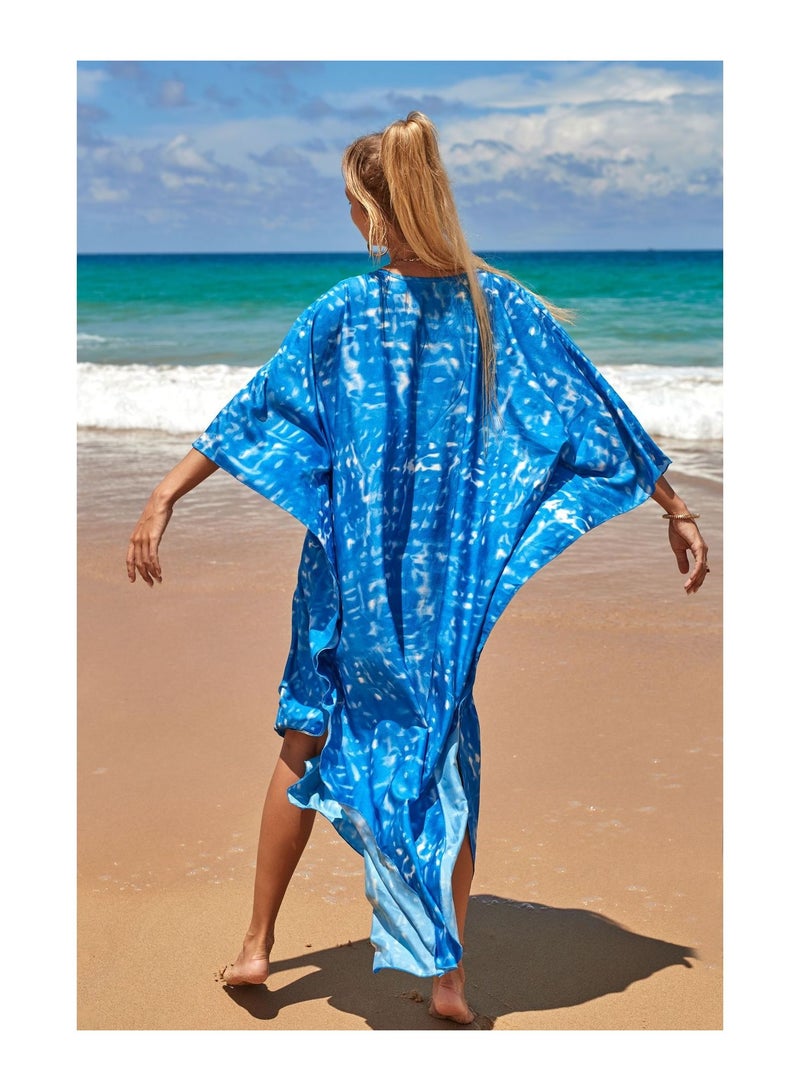 Beach Printed Robe Sunscreen Cover