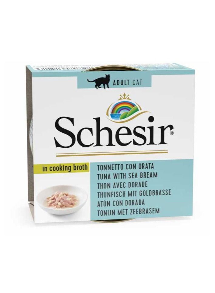 Cat Can Broth-Wet Food Tuna With Seabream 70 G 14Pc