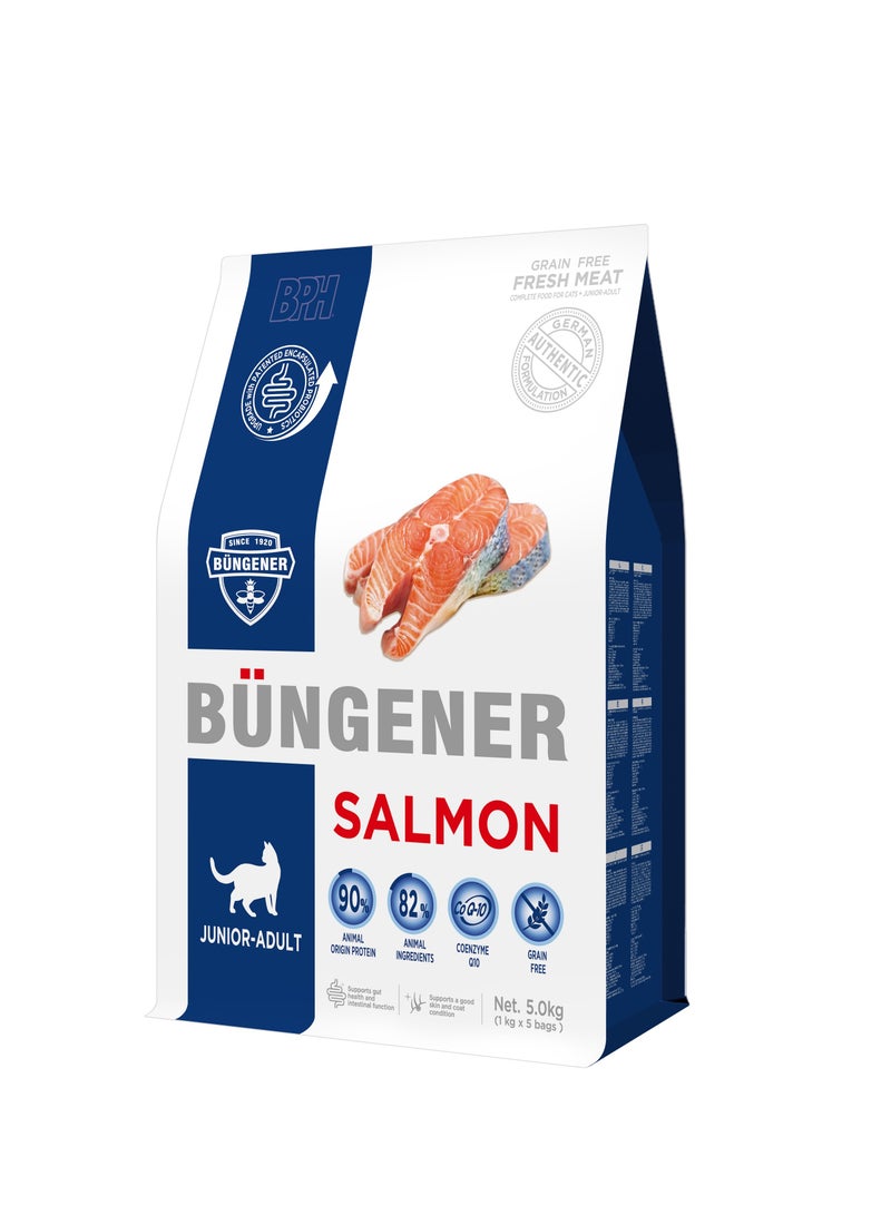 Complete Food for Junior to Adult Cat Dry Food Salmon 5 kg