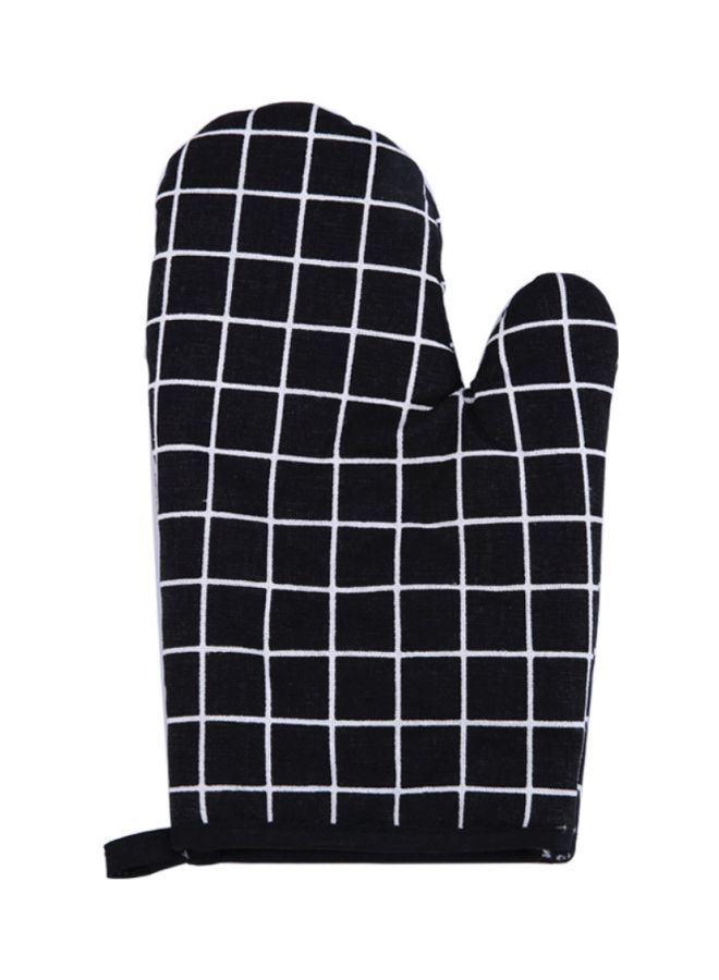 Heat Resistant Cooking Glove Black/White 24.5x16cm