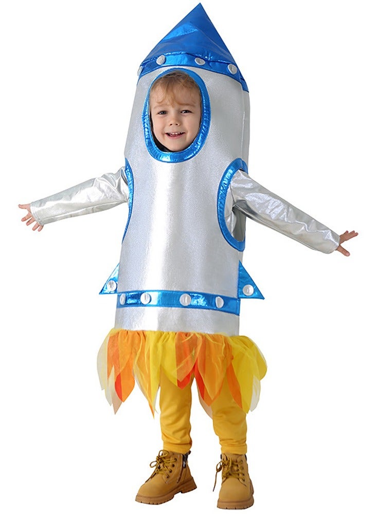 Children's rocket cosplay for sports games, space stage costumes, space suits, astronauts