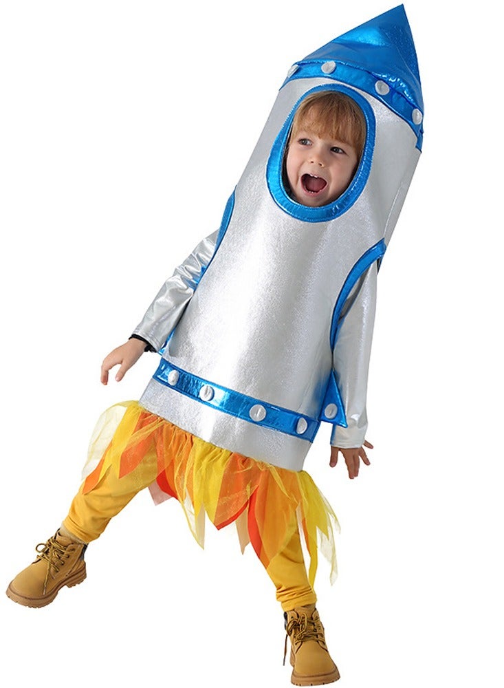 Children's rocket cosplay for sports games, space stage costumes, space suits, astronauts