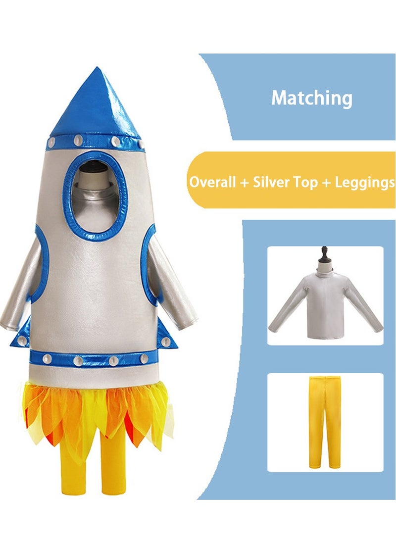 Children's rocket cosplay for sports games, space stage costumes, space suits, astronauts