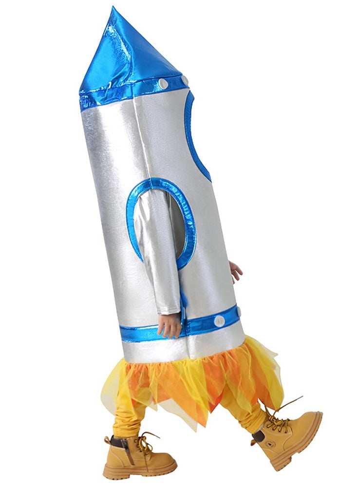 Children's rocket cosplay for sports games, space stage costumes, space suits, astronauts