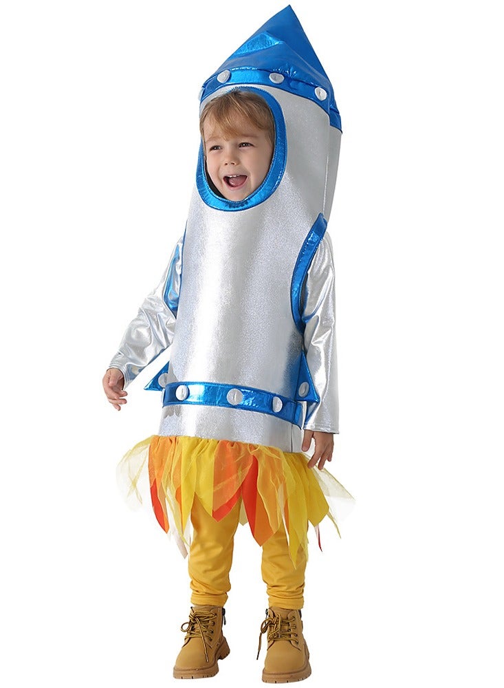 Children's rocket cosplay for sports games, space stage costumes, space suits, astronauts