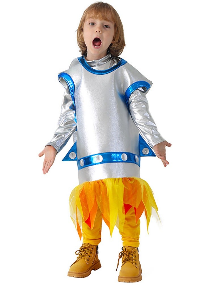 Children's rocket cosplay for sports games, space stage costumes, space suits, astronauts