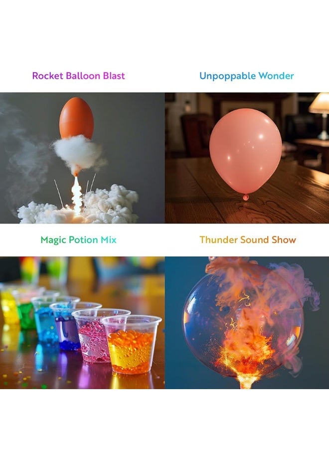 Playz Mega Kaboom! 150+ Explosive Science Experiments Kit for Kids Age 8-12 with 75 App & Video Guided Experiments - Chemistry Set STEM & Educational Toys & Gifts for Boys, Girls, Teenagers & Kids
