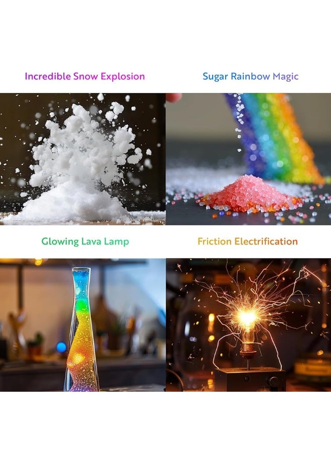 Playz Mega Kaboom! 150+ Explosive Science Experiments Kit for Kids Age 8-12 with 75 App & Video Guided Experiments - Chemistry Set STEM & Educational Toys & Gifts for Boys, Girls, Teenagers & Kids