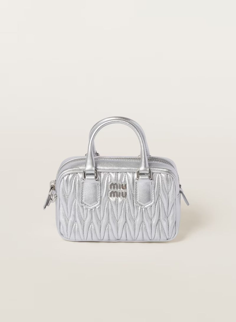 MIU Arcadie Quilted nappa leather bag Shoulder Crossbody