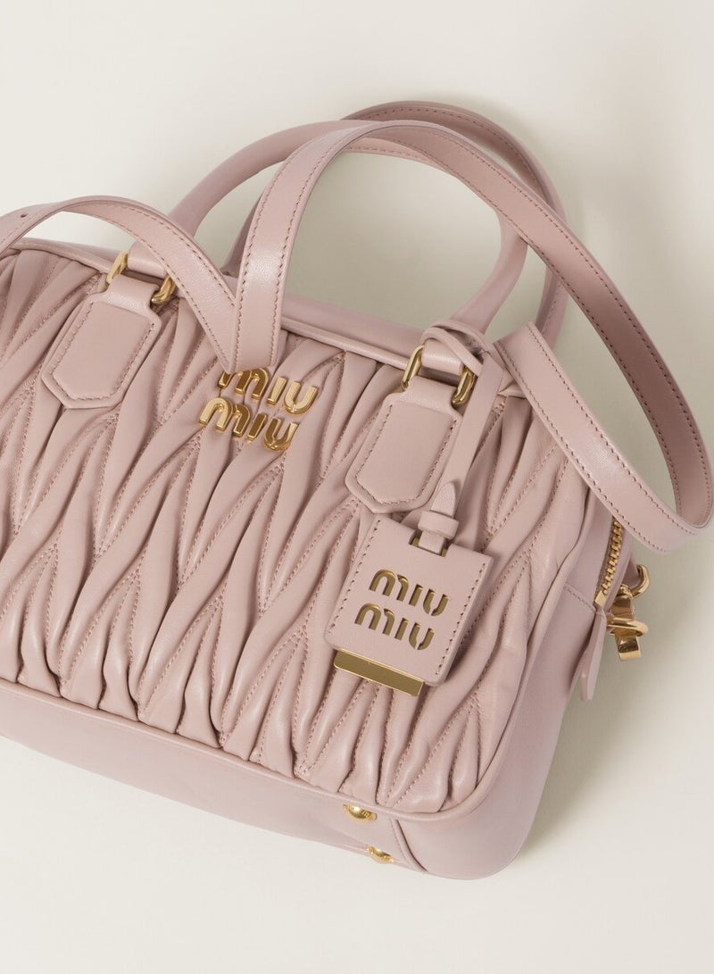 MIU Arcadie Quilted nappa leather bag Shoulder Crossbody