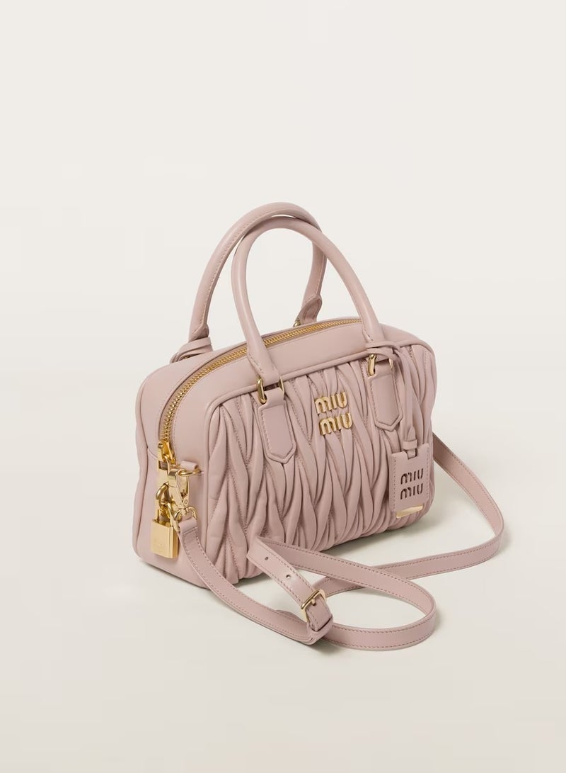 MIU Arcadie Quilted nappa leather bag Shoulder Crossbody