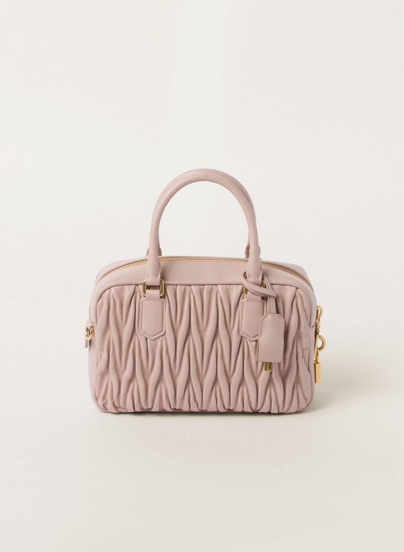 MIU Arcadie Quilted nappa leather bag Shoulder Crossbody